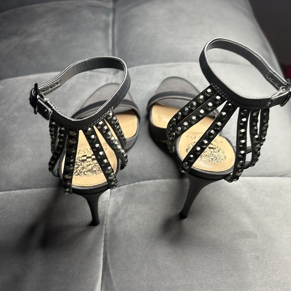 Vince Camuto Gray Strappy Heels size 6 - Picture 2 of 6